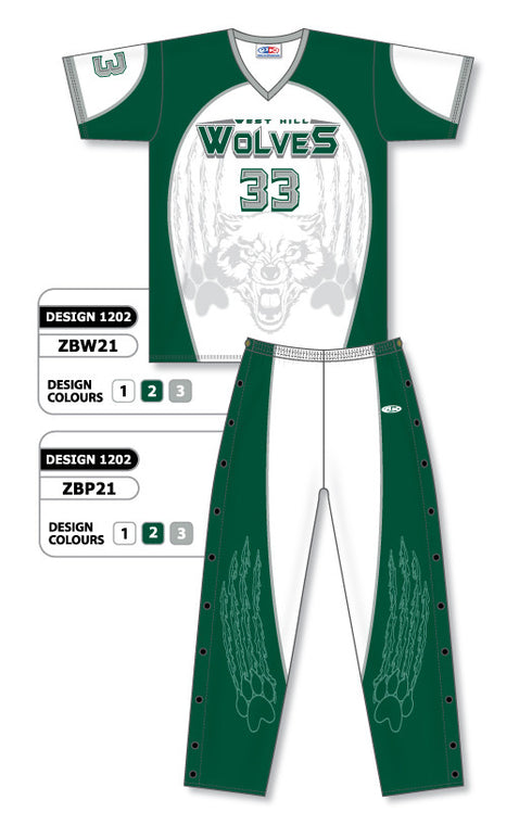 Athletic Knit Custom Sublimated Basketball Warm Up Set Design 1202 (ZBWS21-1202)